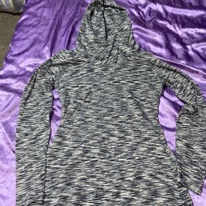 Columbia Black and Gray Striped Hoodie